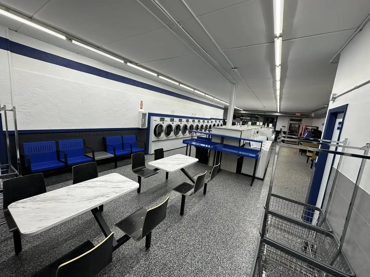 Inside the Cedarburg Coin Laundry storefront